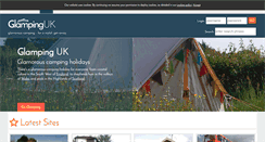 Desktop Screenshot of glamping-uk.co.uk